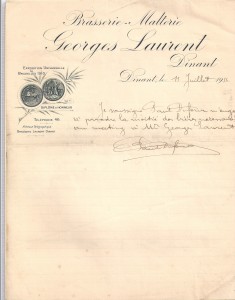 1911lettregeorgeslaurent