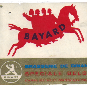 Etiquette Bayard - Brasserie de Dinant - Spéciale Belge