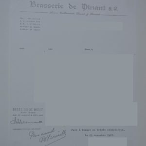 Lettre 1961 (Coll Stevenart)