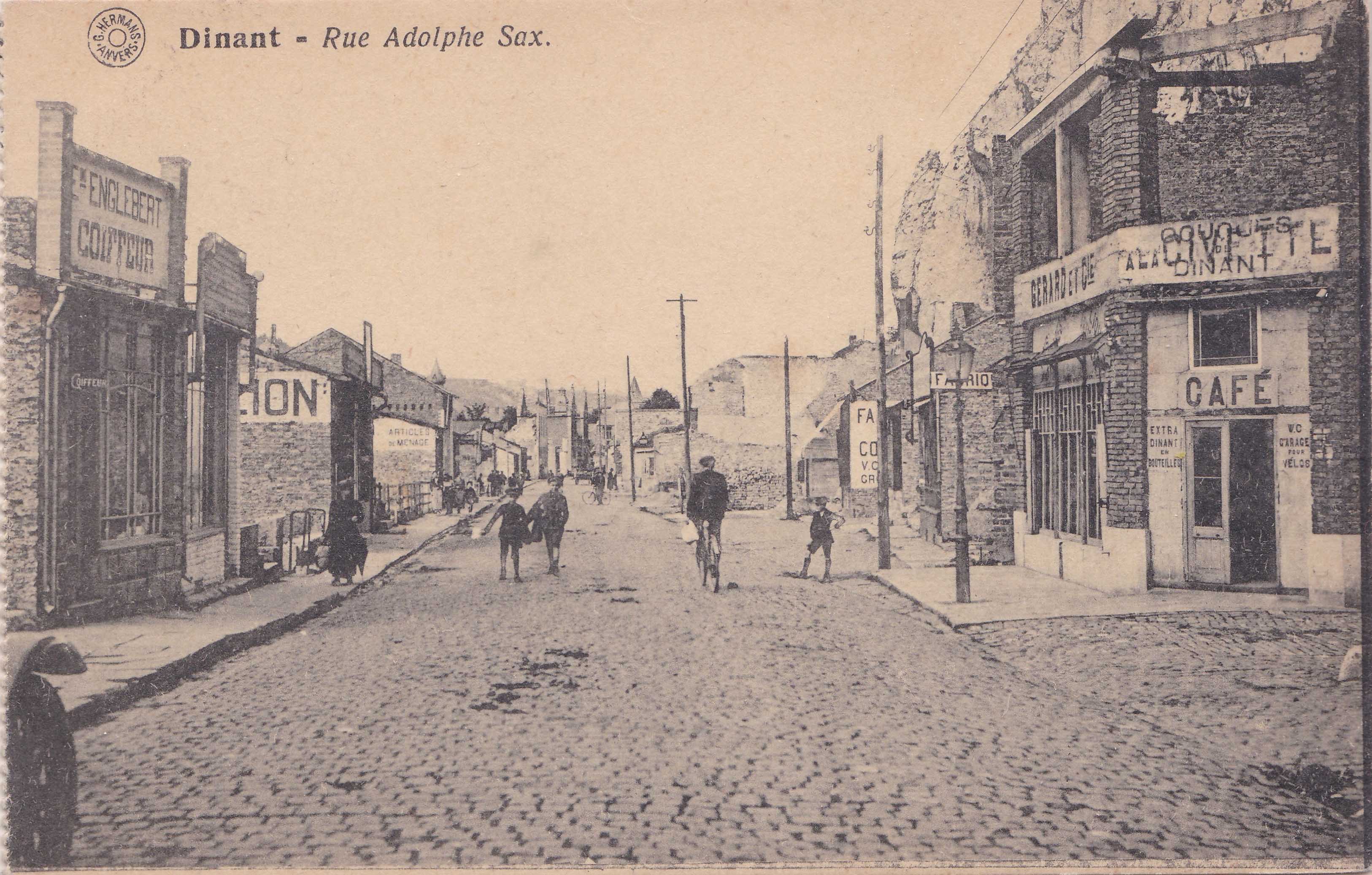 Café, Rue Adolphe Sax - Brasserie de Dinant (anciens établissements ...
