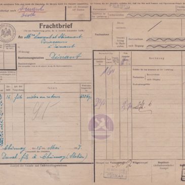 Facture 1918 (occupation allemande)