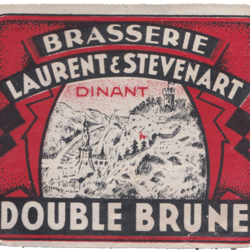 Étiquette double brune Laurent & Stévenart