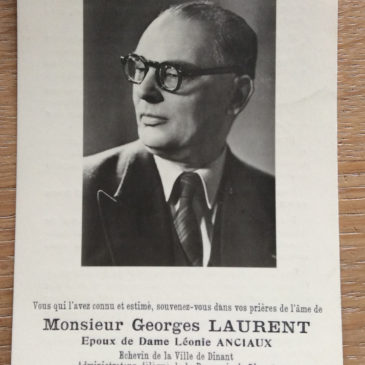 Souvenir mortuaire Georges Laurent