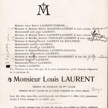 Alphonse Léon Ghislain « Louis » LAURENT » (frère de Georges Laurent)
