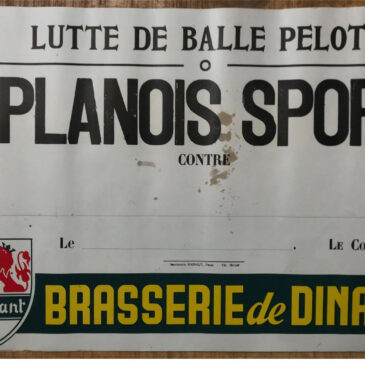 Affiche Planois Sport, balle pelote