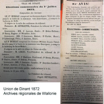 Laurent Emile – élections communales 1872 – Union de Dinant